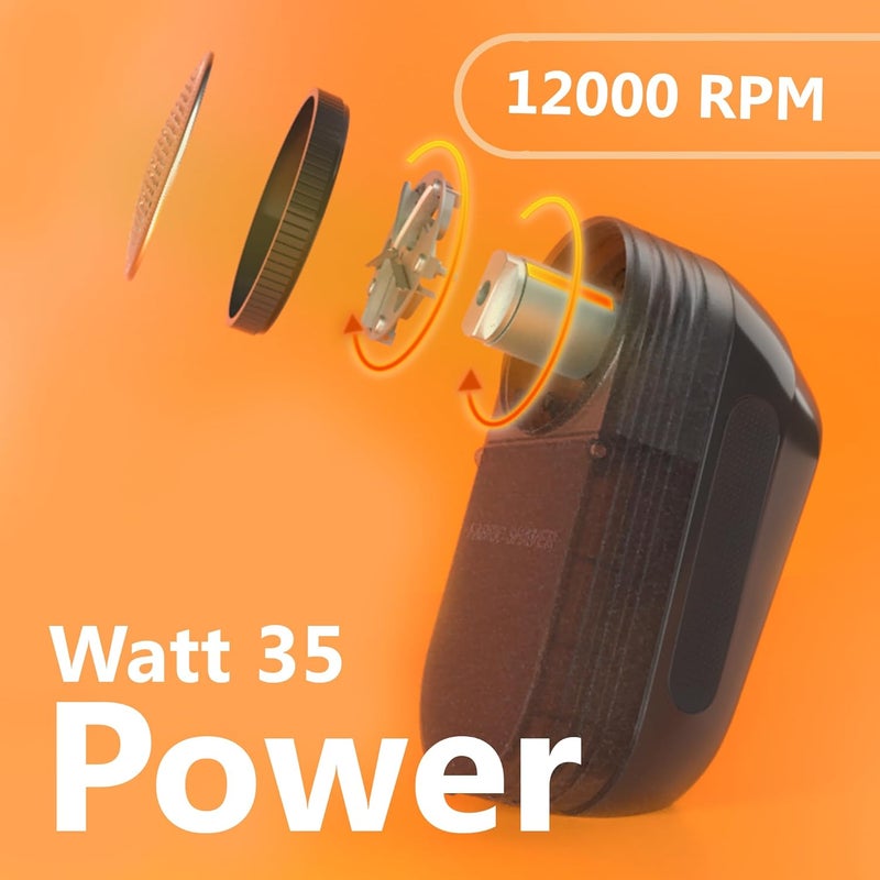 Pionix Extra Power Fabric Shaver - 35W Electric Lint Remover for Clothes/Upholstery/Furniture/Couch - Speed of 12000 RPM - Heavy Duty Sweater Shavers to Remove Pilling - Large Fuzz Remover - Image 3